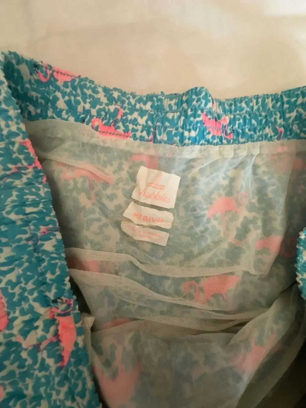 Chubbies Men's Flamingo Print Stretch Swim Trunks
